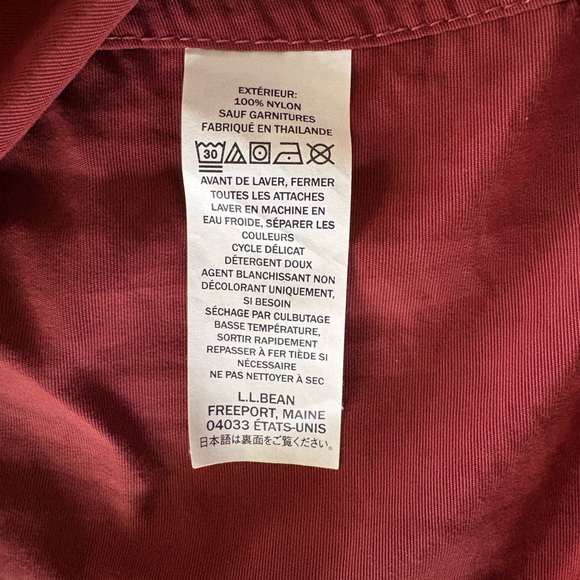 L.L. Bean Women's Mountain Classic Anorak,
Spruce/Tuscan Olive Jacket Size Small - Picture 9 of 10